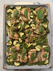 One Pan Spring Chicken - Cooking with Ereka